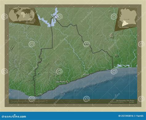 Bas Sassandra Cote D Ivoire Wiki Labelled Points Of Cities Stock