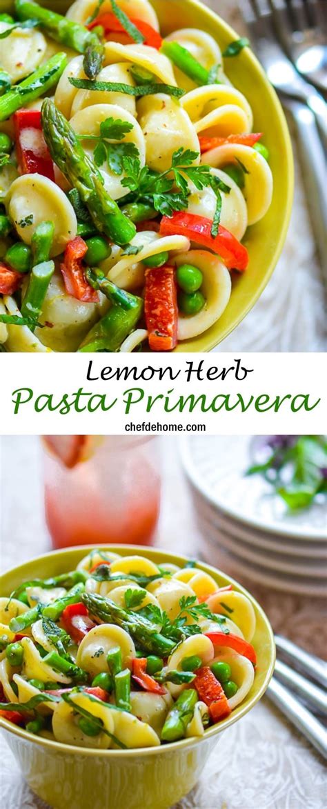 Lemon Herb Pasta Primavera Recipe