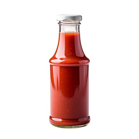 A Bottle Of Spicy Red Hot Sauce Isolated On Transparent Background PNG