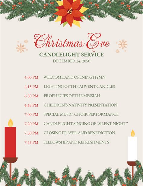 Free Christmas Program Templates Examples Edit Online