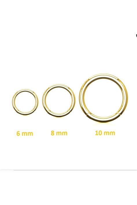 Heppii Düz Gold Renk Halka Cerrahi Çelik Piercing Takımı 3 lü Set