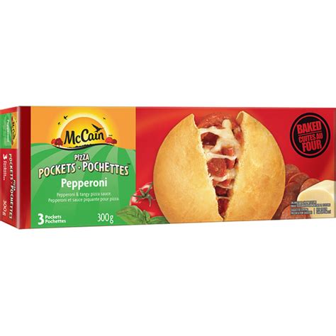 McCain Classic Pepperoni Pizza Pockets (300 g) - Instacart