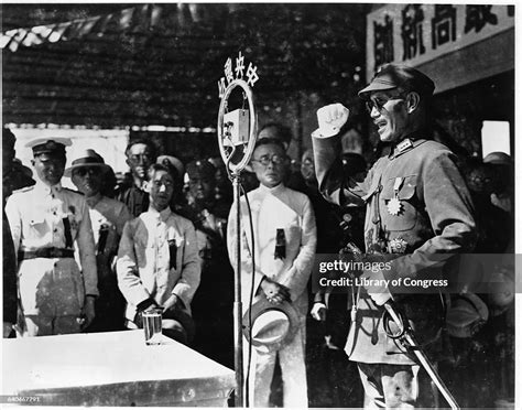 Chiang Kai Shek Addressing Central Military Academy News Photo Getty