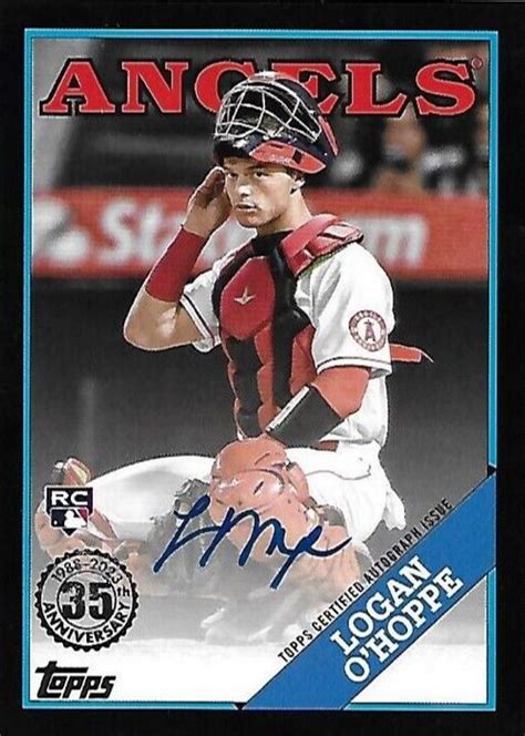 Logan O Hoppe Topps Update Bau Lo Topps Autographs Black