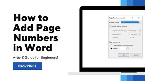 How To Add Page Numbers In Word A To Z Guide For Beginners