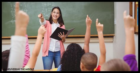 Middle School Teacher Classroom