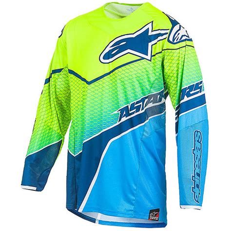 Maglia Moto Cross Enduro Alpinestars Techstar Venom Jersey Giallo