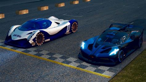 Bugatti Bolide Vs Devel Sixteen At Old Monza Sunset Race Youtube