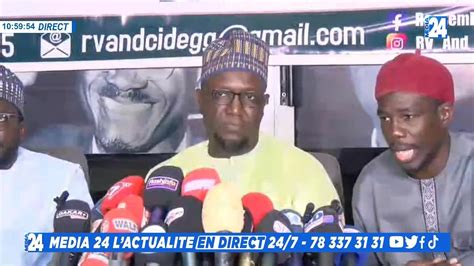 DIRECT POINT DE PRESSE Cheikh Oumar Diagne Face à la Presse YouTube