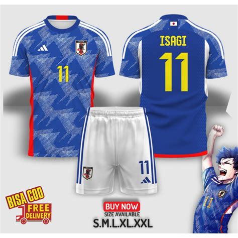 Jual Baju Jersey Anime Timnas Jepang Japan Blue Lock Cosplay Bola Manga