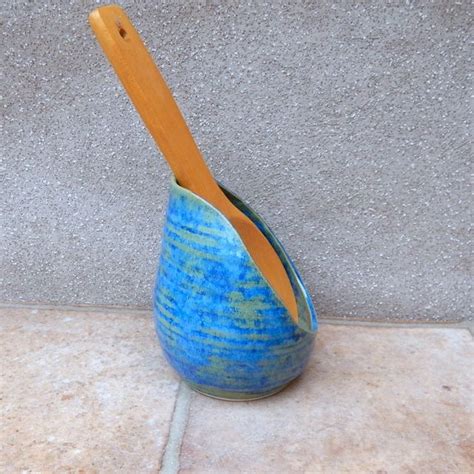 Spoon Rest Hand Thrown Stoneware Pottery Ceramic Spoonrest Wheelthrown