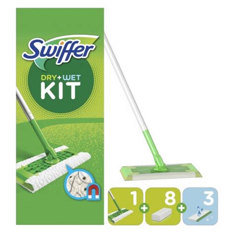 Swiffer Zestaw Startowy Mop Suchych Ciereczek Do Kurzu Mokre Do