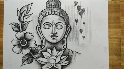 How To Draw Lord Buddha Easy Pencil Sketch Drawing Easy Pencil Art