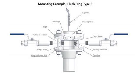 Flushing Ring Diaphragm Seal Accessories Drip Flush Bleed Ring