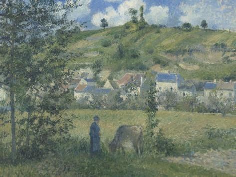 Paysage à Chaponval Val d Oise Giclee Print Camille Pissarro