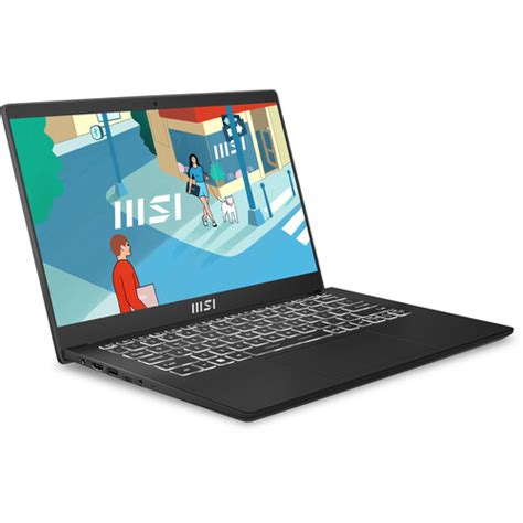 Msi 14 Modern 14 C11m Laptop Classic Black Modern 14