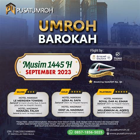 Paket Biaya Dan Jadwal Umroh Murah Terbaru H