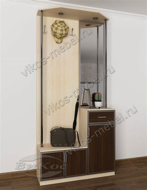 Прихожая 62 - цена 28 600 руб. цвет Стандарт беленый дуб - венге