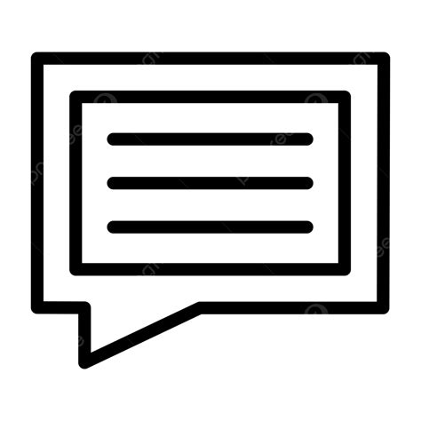 Message Line Icon Vector Message Icon Email Letter Png And Vector