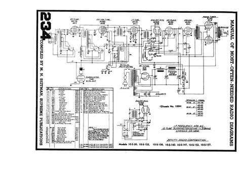 Free Audio Service Manuals Free Download Zenith Chassis 1004