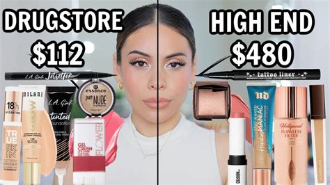 Full Face Using Viral TikTok Dupes Drugstore Vs High End Makeup