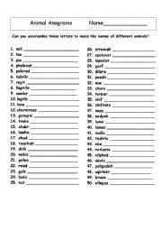 Free Printable Anagrams Puzzles Pdf Esl Vault Worksheets Library