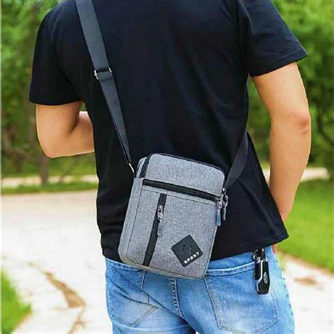 Bolsa Transversal Tiracolo Pochete Ombro Masculina AntiFurto Shopee