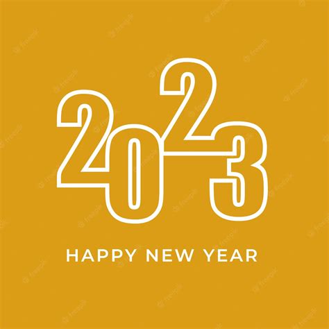 Premium Vector 2023 Happy New Year Gretting Card Background