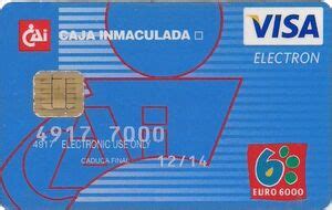 Tarjeta de Banco Cai CAI Caja de Ahorros de la Inmaculada España