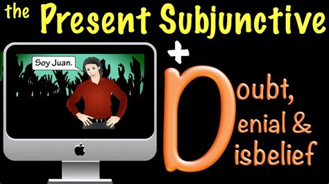 Spanish Present Subjunctive With Doubt Denial Disbelief D Youtube