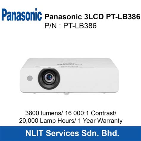 Panasonic Lcd Pt Lb Projector Lumens Xga Lamp