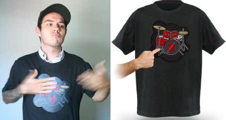 geek clothing  drum kit  shirt
