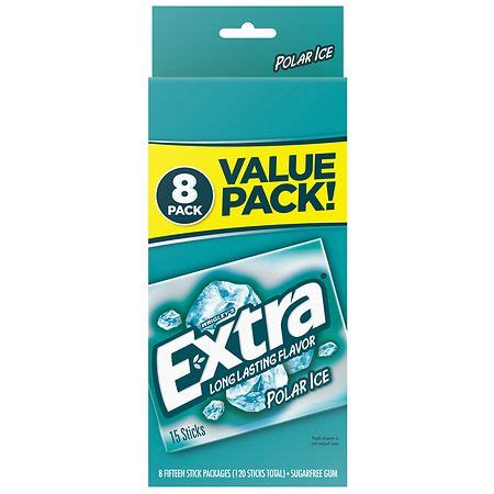 Extra Sugar Free Chewing Gum Polar Ice | Walgreens