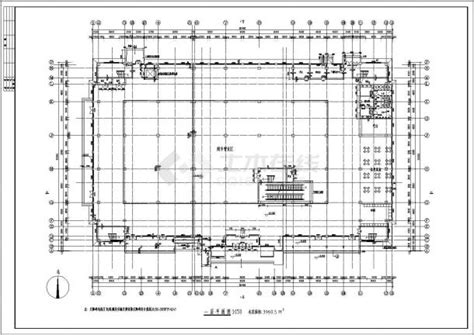 某多层框架结构超市设计cad全套建筑施工图（标注详细）土木在线