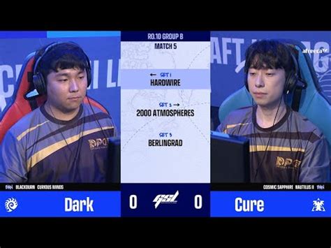 Gsl S Ro Group B Match Dark Vs Cure Youtube