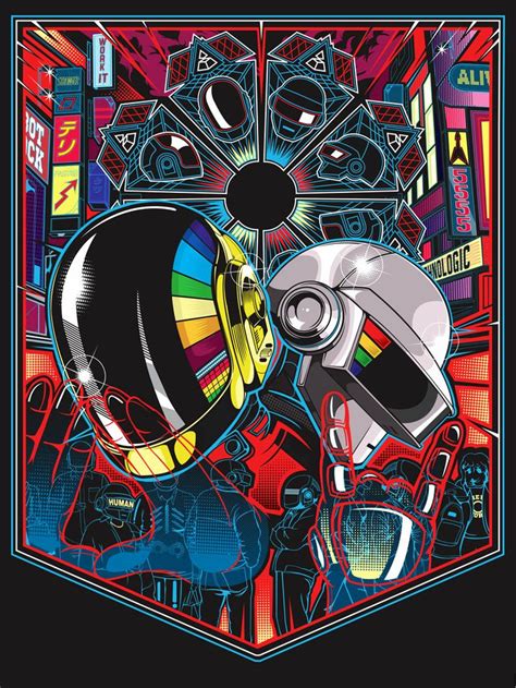 Daft Punk Art Show Daft Punk Poster Punk Art Punk Poster