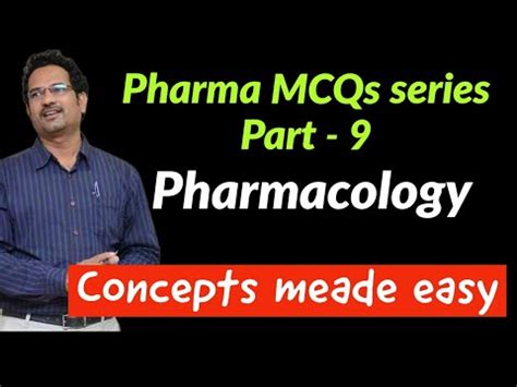 Pharma MCQs Series Part 9 Pharmacology Competitive Exams Success