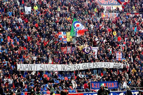 Mihajlovic Lo Striscione Della Curva Del Bologna Avanti Guerriero