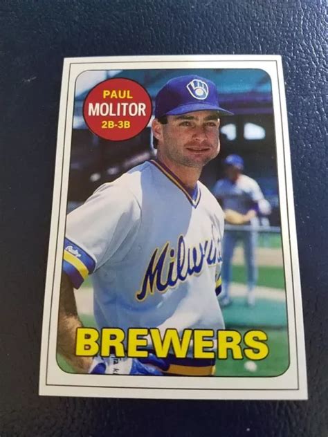 Paul Molitor Milwaukee Brewers Bc Magazine Cartes Baseball