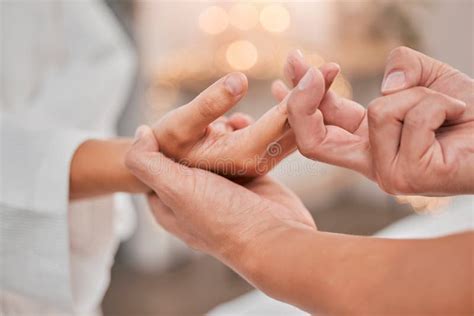 Relax Hands And Finger Massage At Spa For Pain Arthritis Or Carpal