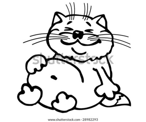 Funny Fat Cat Vector Stock Vector Royalty Free 28982293 Shutterstock