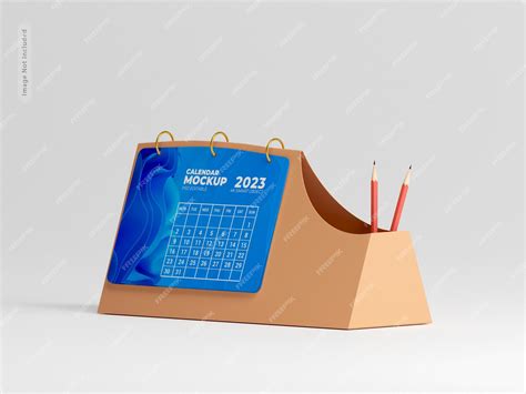 Premium Psd Desk Calendar Mockup
