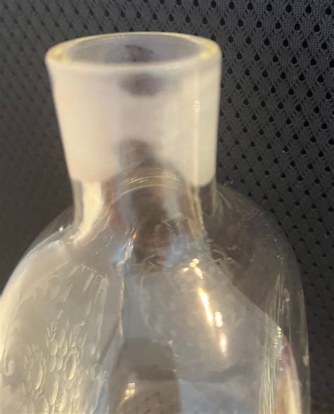 Vintage Etched Glass Decanter With Etched Stopper Circa Early 1900s Etsy