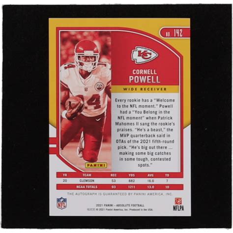 Cornell Powell Absolute Signature Rookies Spectrum Blue