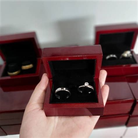 Jual Kotak Kayu Cincin Couple Ckb3 Shopee Indonesia