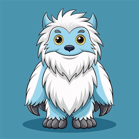 Premium Vector Friendly Yeti Cartoon Vector Graphic