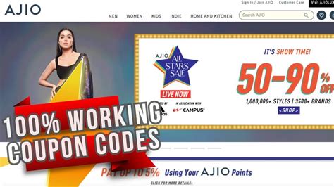 Ajio Coupon Code Ajio Coupons Ajio Star Sale Upto Off