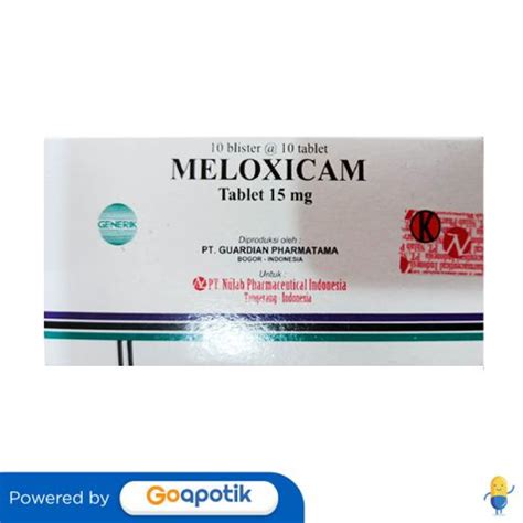 Jual Meloxicam Nulab Mg Box Tablet Shopee Indonesia