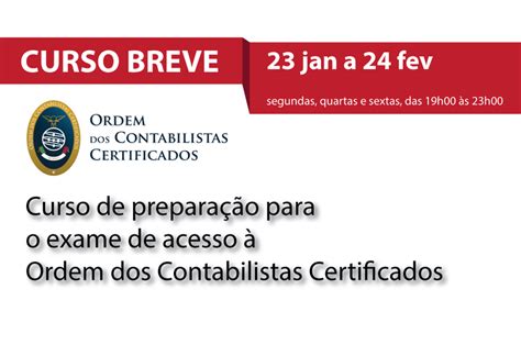 Curso Breve De Preparação Para O Exame De Acesso à Occ — Estg Escola Superior De Tecnologia E