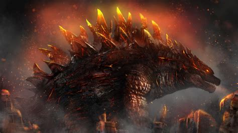 Burning Godzilla Art